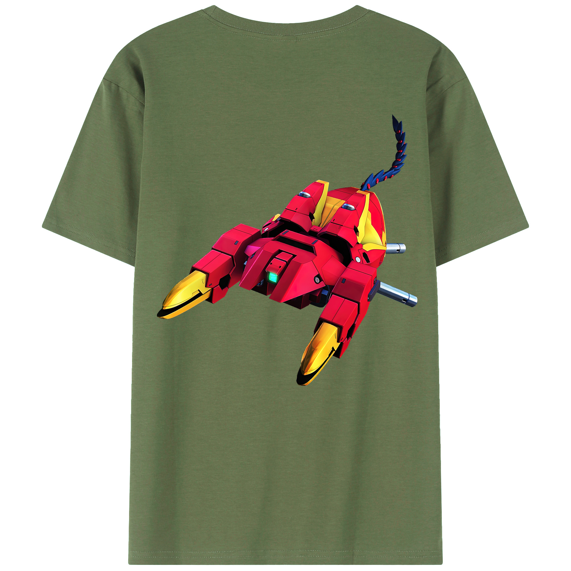 （画像用） 機動戦士ガンダム Mobile Suit Gundam 綿100％ メンズ半袖Tシャツ（バックプリント） 通気性